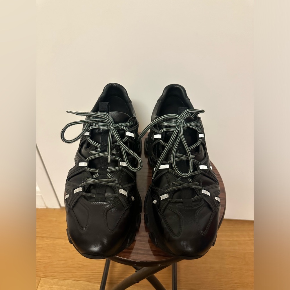 Lanvin Lightening leather trainers